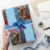 Boots On The Ground Wrapping Paper Roll Cowgirl Line Dance Western Cowboy - Wonder Print Shop