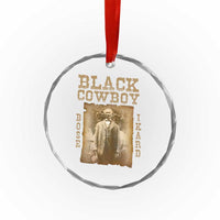 Bose Ikard Crystal Glass Ornament Black Cowboy Western Legend Vintage - Wonder Print Shop