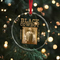Bose Ikard Crystal Glass Ornament Black Cowboy Western Legend Vintage - Wonder Print Shop