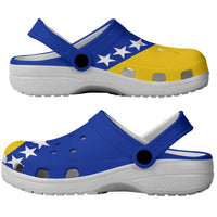 Bosnia and Herzegovina Clogs Shoes Flag Color Inspiration - Wonder Print Shop