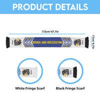 Bosnia and Herzegovina Football Nations 2026 Soccer Scarf Sporty Pattern