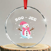 Bougie Snowman Crystal Glass Ornament Pink Christmas Xmas Gifts TS10