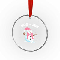 Bougie Snowman Crystal Glass Ornament Pink Christmas Xmas Gifts TS10