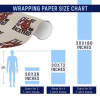 Bourbon And Cigar Lover Wrapping Paper Roll I Will Be In The Backyard