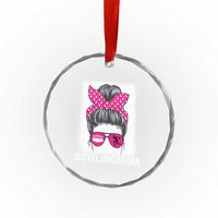 Bowling Mom Life Crystal Glass Ornament Funny Bowler Gift TS12