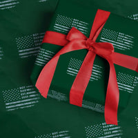 Boy Dad Est 2025 Wrapping Paper Roll American Flag First Fathers Day - Wonder Print Shop