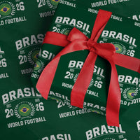 Brasil Flag Brazil Soccer Football Fan Wrapping Paper Roll