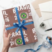 Brasil Flag Brazil Soccer Football Fan Wrapping Paper Roll