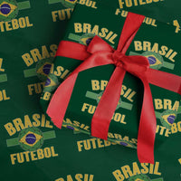 Brazil Soccer Football Fan Brasil Flag Wrapping Paper Roll