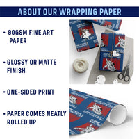 Brazilian Jiu Jitsu Wrapping Paper Roll Some People Just Need A Hug Vintage BJJ - Wonder Print Shop