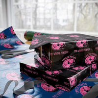 Breast Cancer Halloween Wrapping Paper Roll In October We Wear Pink Witch - Wonder Print Shop