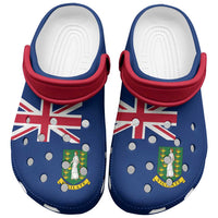 British Virgin Islands Clogs Shoes Heritage Palette Flag-Inspired - Wonder Print Shop