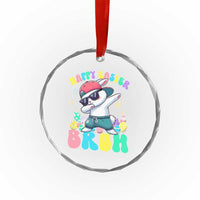 Bruh Easter Crystal Glass Ornament Funny Bunny Dab Rabbit Dance - Wonder Print Shop