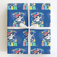 Bruh Easter Wrapping Paper Roll Funny Bunny Dab Rabbit Dance