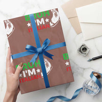 Bruh Im Italian Wrapping Paper Roll Italy Flag Italian Festival Funny Italian - Wonder Print Shop