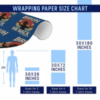 Bruh We Back Wrapping Paper Roll Back to School 5th Grade 6 7 First Day School