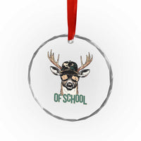 Bucked' 100 Days Of School Crystal Glass Ornament Deer Student Boy Girls 100th Day TS02