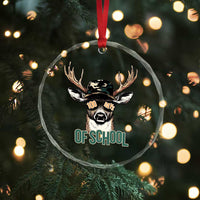Bucked' 100 Days Of School Crystal Glass Ornament Deer Student Boy Girls 100th Day - Wonder Print Shop