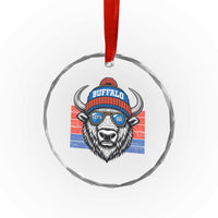Buffalo Football Crystal Glass Ornament Vintage 90s Bill Fan Game Day - Wonder Print Shop