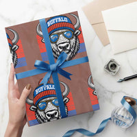 Buffalo Football Wrapping Paper Roll Vintage 90s Bill Fan Game Day - Wonder Print Shop