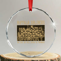 Buffalo Soldiers Crystal Glass Ornament 9th and 10th Cavalry African American Heros Black Soldiers - Wonder Print Shop