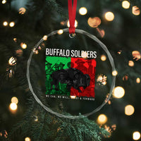 Buffalo Soldiers Crystal Glass Ornament 9th and 10th Cavalry Afro African American Heros - Wonder Print Shop