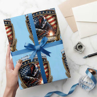 Built To Last Proud Welder Wrapping Paper Roll Blue Collar American Dad Gift