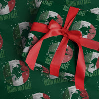 Buon Natale Italian Christmas Wrapping Paper Roll La Befana Italian Folklore Witch - Wonder Print Shop
