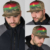 Burkina Faso Military Snapback Cap Bravo Caption Traore Viva Burkina Faso Nation - Wonder Print Shop