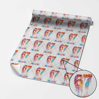 Burning Six Seven Wrapping Paper Roll Drip Fire Flame Meme