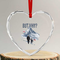 But Why Penguin Heart Crystal Glass Ornament Head Towards The Mountains Penguin Meme