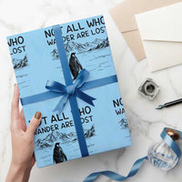 But Why Penguin Wrapping Paper Roll Not All Who Wander Are Lost