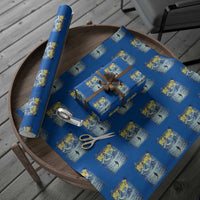 But Why Penguin Wrapping Paper Roll Starry Night Van Gogh Nihilist Penguin Hiking