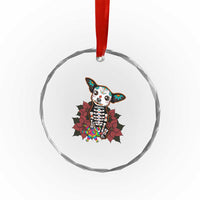 Calavera Chihuahua Crystal Glass Ornament Pinata Dia De Los Muertos Mexican - Wonder Print Shop