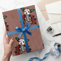 Calavera Chihuahua Wrapping Paper Roll Pinata Dia De Los Muertos Mexican - Wonder Print Shop