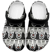 Cameroon Toghu Traditional Pattern Clogs Shoes - Wonder Print Shop