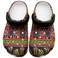 Cameroon Traditional Toghu Pattern Clogs Shoes - Wonder Print Shop
