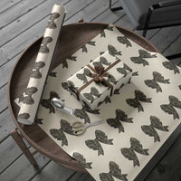 Camo Coquette Bow Duck Hunting Wrapping Paper Roll Retro Camouflage