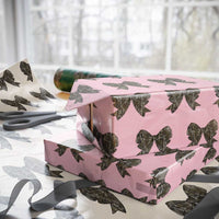 Camo Coquette Bow Duck Hunting Wrapping Paper Roll Retro Camouflage