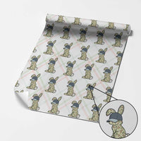 Camouflage Bunny Wrapping Paper Roll Funny Hunter Easter Gift