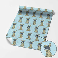 Camouflage Bunny Wrapping Paper Roll Funny Hunter Easter Gift