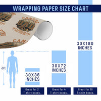 Camping Dad Like A Regular Dad But Cooler Wrapping Paper Roll Funny Fathers Day Gift