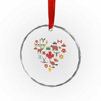 Canada Pride Crystal Glass Ornament Canadian Flag Maple Leaf - Wonder Print Shop