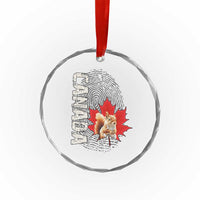 Canada Pride Crystal Glass Ornament Maple Leaf Squirrel Canadian Roots - Wonder Print Shop