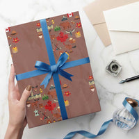 Canada Pride Wrapping Paper Roll Canadian Flag Maple Leaf - Wonder Print Shop