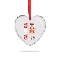 Canada Soccer Fan Marcus The Worm Heart Crystal Glass Ornament Country Football Gift