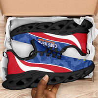Cape Verde 2026 Football Clunky Sneakers Tubaroes Azuis Grunge Curve Stylized - Wonder Print Shop
