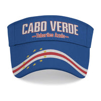 Cape Verde 2026 Football Sun Visor Cap Come On Tubaroes Azuis