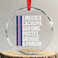 Cape Verde Cuisine Crystal Glass Ornament Linguica Cachupa Gufong Cabo Verde Heritage