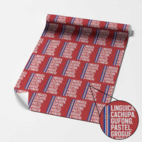 Cape Verde Cuisine Wrapping Paper Roll Linguica Cachupa Gufong Cabo Verde Heritage